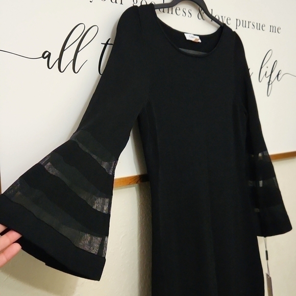 Little Black Dress Lace Long sleeve Formal Career Party Date Church Elegant - Picture 1 of 10